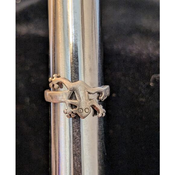 TMA 925 Thailand Sterling Tree Frog Ring Size 6.5 - Picture 3 of 7